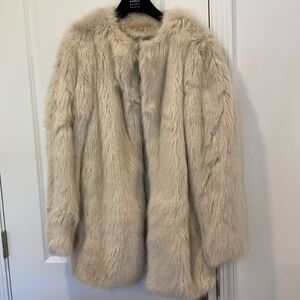 Helmut lang faux fur coat
